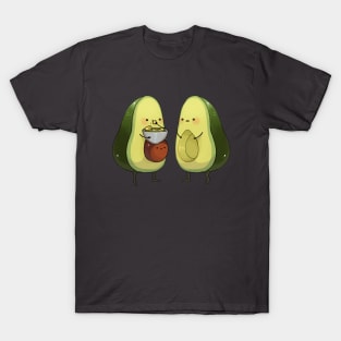 Incredibly Cute Avocado Eating Some Guacamole T-Shirt